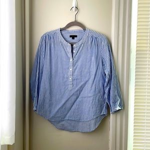 J.Crew Poplin Striped Top